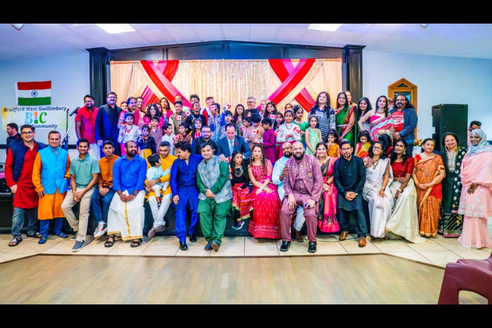 A very colourful crowd came out to celebrate Diwali in Bradford on Saturday night