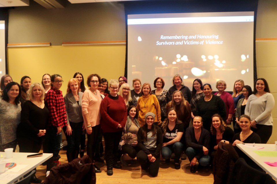 The entire group at the Dec. 2 Bradford Women's + Group seminar. Natasha Philpott/BradfordToday                               