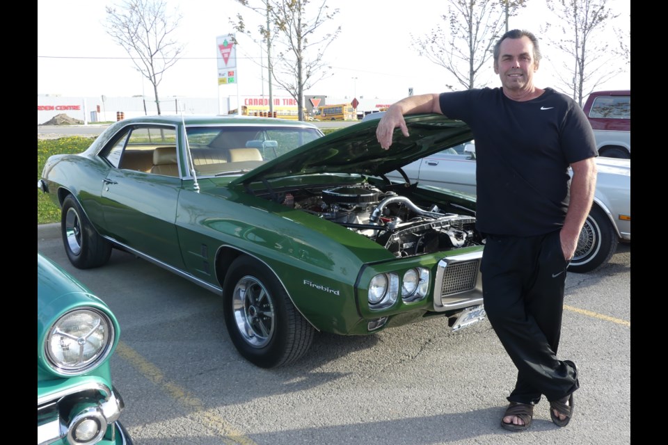 Gerry Fortin of Bradford West Gwillimbury shows off his 1969 Pontiac Firebird. Jenni Dunning/Bradford Today