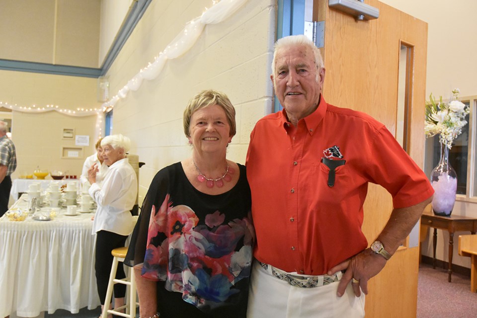 Betty Lou and Hank Vanderpost, at Hank’s 80th birthday, Aug. 25 at St. John’s Presbyterian Church in Bradford. Miriam King/BradfordToday