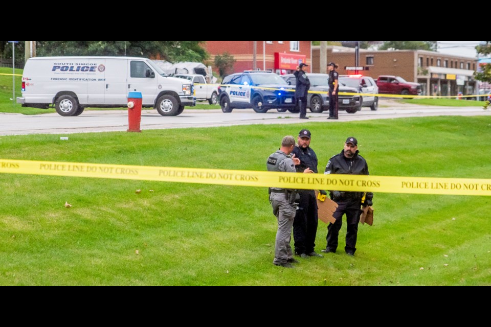 Heavy police presence in downtown Bradford Sept. 4/2022