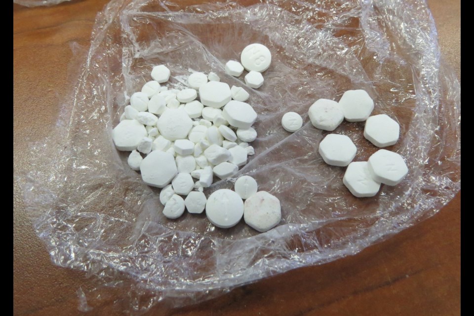                    Drugs seized during a June 5, 2018 search warrant in Bradford. Photo provided by South Simcoe Police