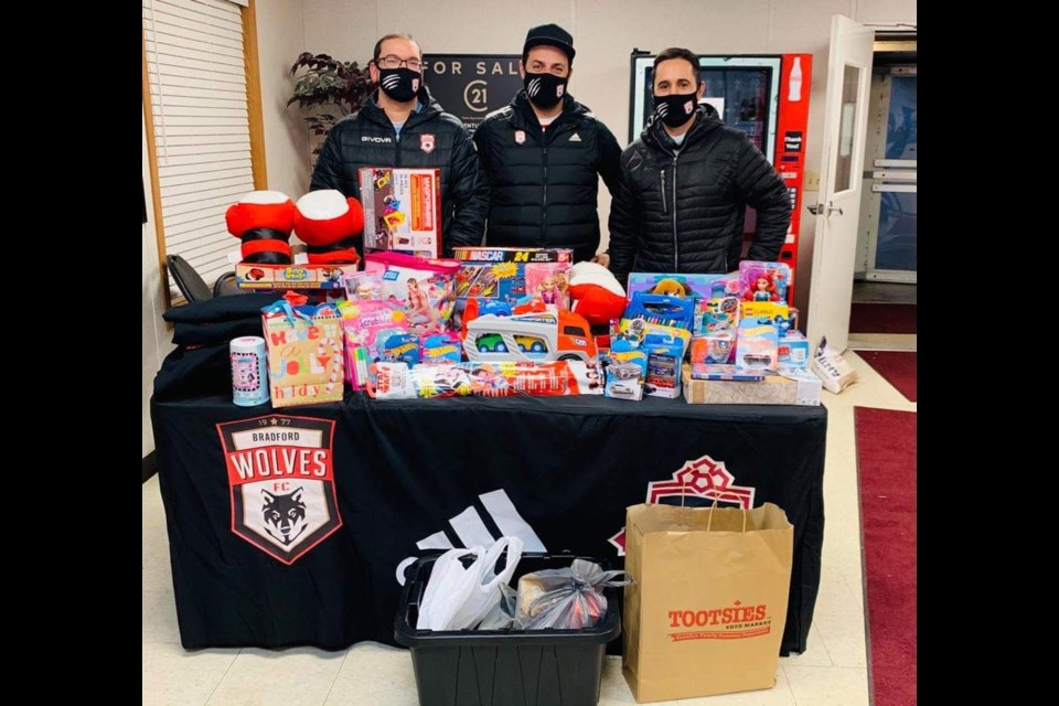 From Left to Right
Dave Lontini, Helder Botas, Tony Gutta with the donated toys. Submitted.