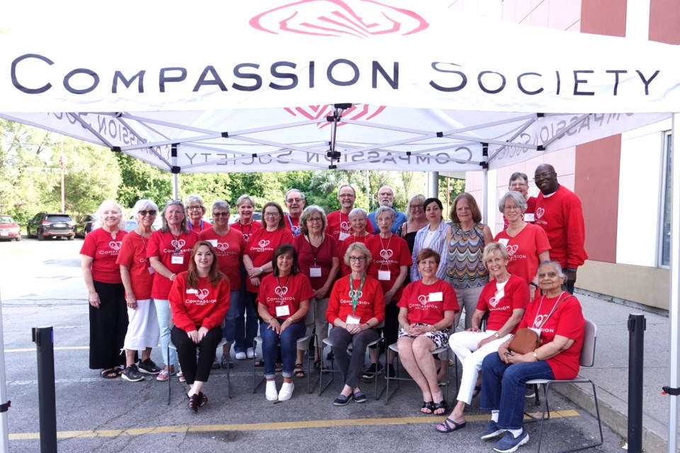 The Compassion Society of Halton, which offers community support services by providing food, clothing, everyday household articles, and referrals, celebrated its 24th anniversary on Thursday evening with a drop-in open house. Volunteers were recognized for their commitment and passion.