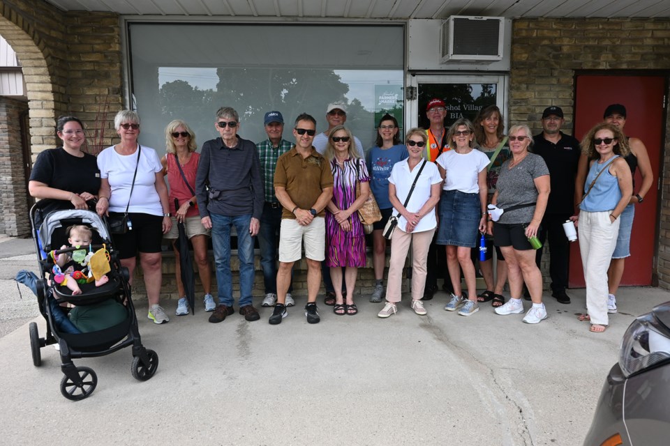 Around 20 people took part in this week's  Hidden Historic Landmark tour in Aldershot.