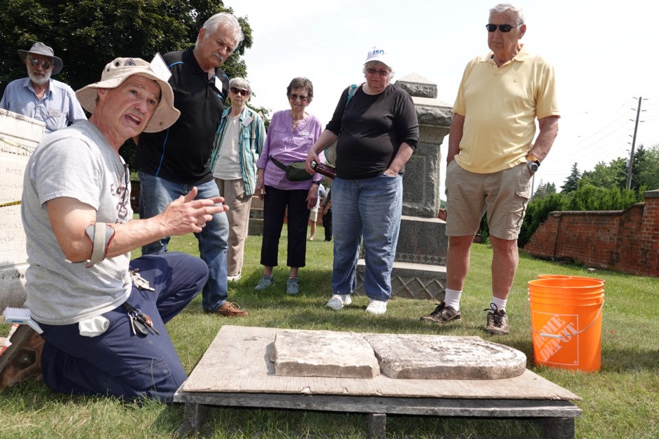 Alan Ernest, historic cemetery restoration specialist, explains how the process works.