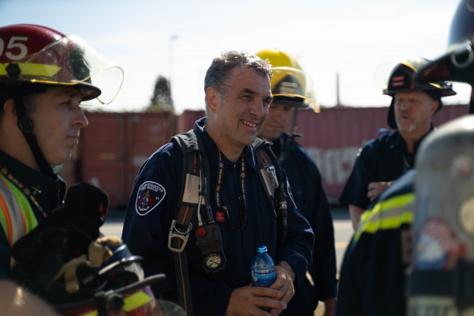 Mayor Patrick Johnstone said Fire Ops 101 was educational, humbling and a little terrifying.