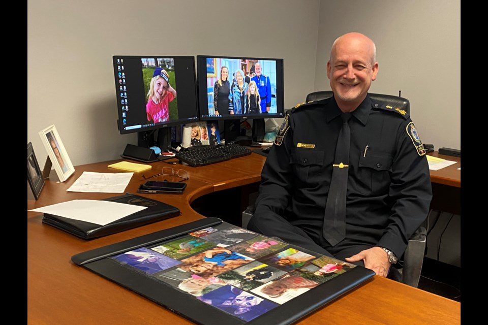 Chief Const. Dave Jansen is trading in his police badge for the role of doting dad.