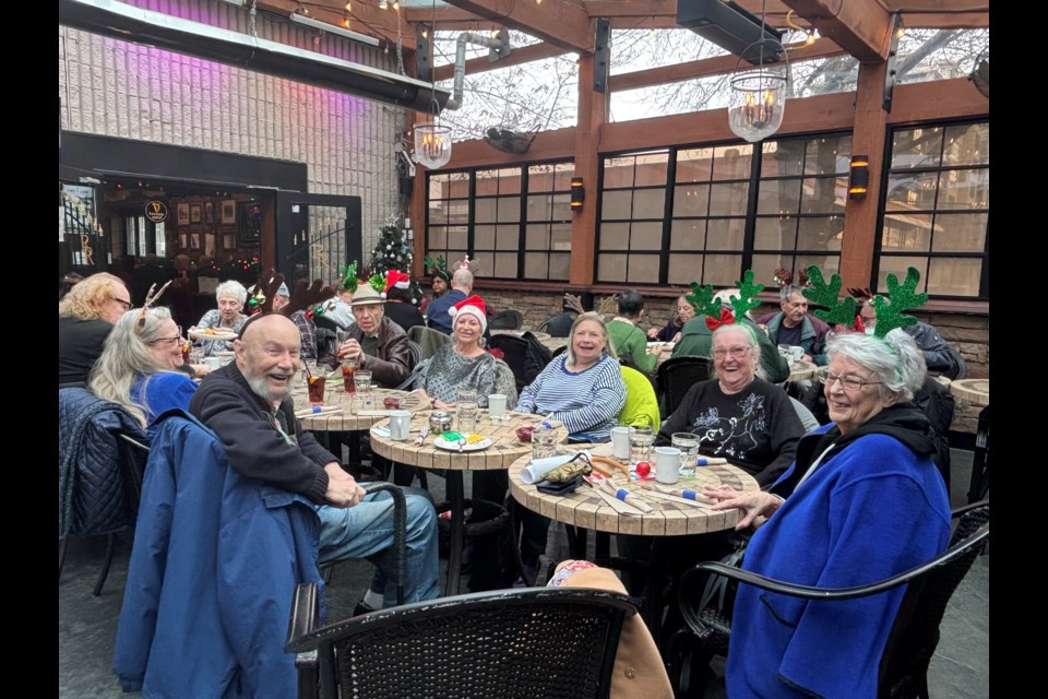 It was a festive mood at the Seniors Services Society's social meals program's Christmas lunch.