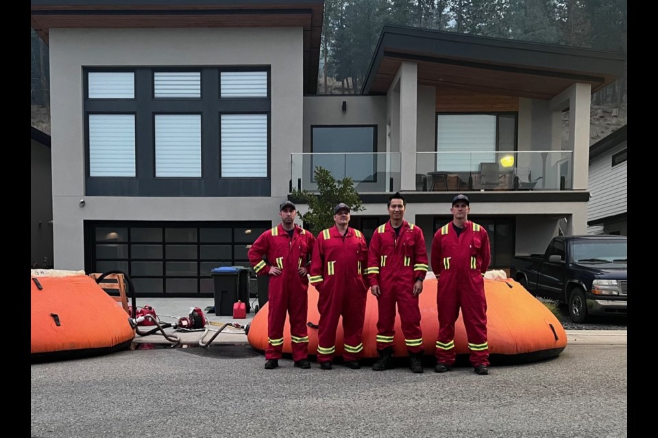 Helping out: New West firefighters are helping fight wildfires in B.C.'s Interior.