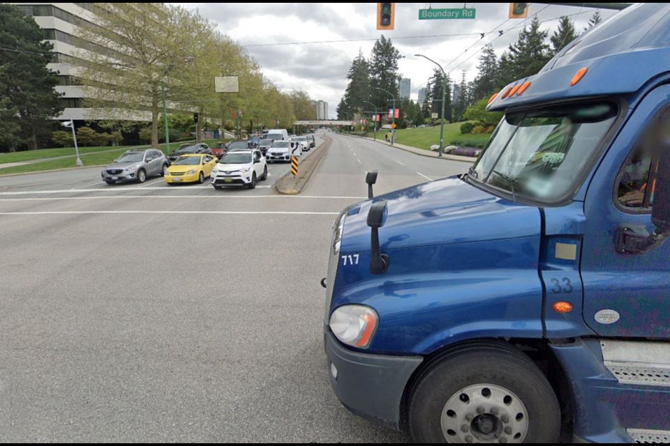 The intersection of Boundary Road and Kingsway in Burnaby. 