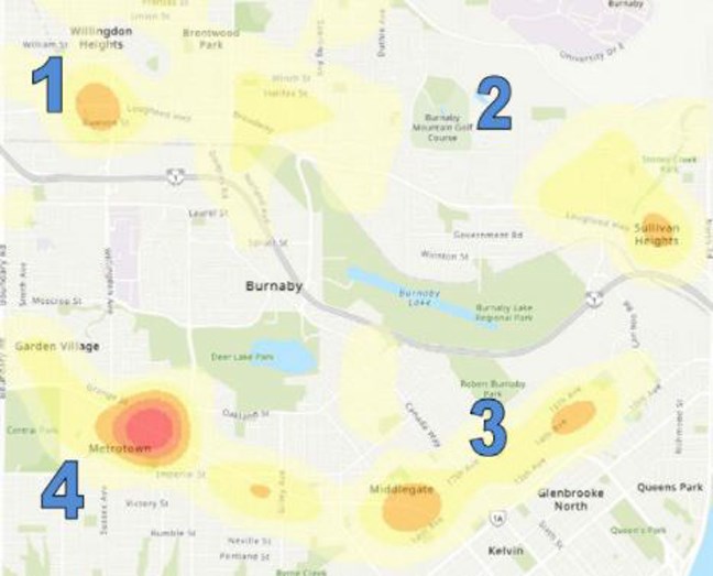 Metrotown Has The Most Crimes Committed In Burnaby Burnaby Now 0839