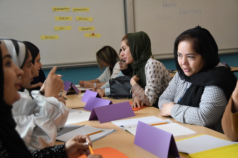 A class at the Burnaby Public Library is bringing newcomer and refugee Afghan women together for community and English language learning. 