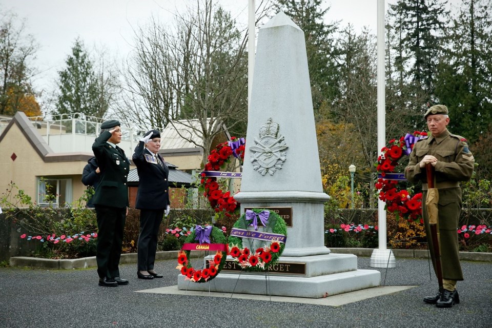 Burnaby's George Derby Centre hosted a candlelight tribute ceremony on Friday, Nov. 8, as part of Remembrance Day events across the city. 