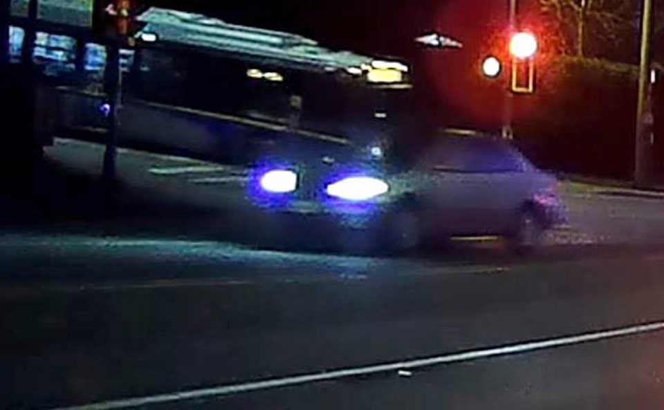 Police are looking for help identifying this suspect vehicle in a hit-and-run at Burris Street and Canada Way last week.