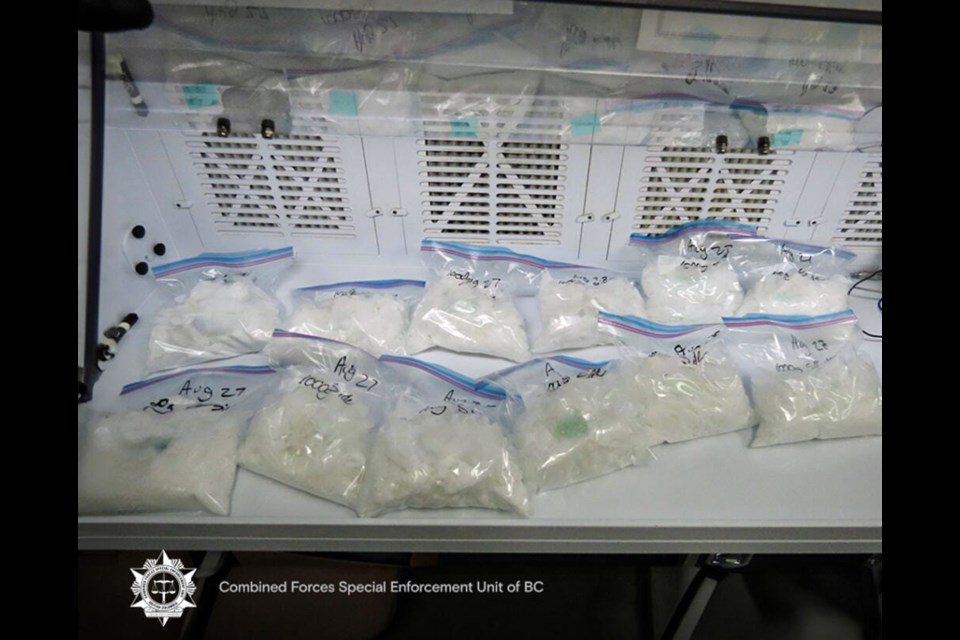 Police seized kilograms of methamphetamine, cocaine, fentanyl and ketamine during raids last August. 