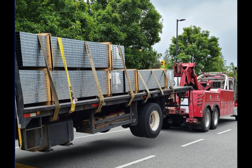 A fully loaded flatbed truck was towed from the area of Burnaby Central Secondary in August because the driver was high on cannabis, according to police.  