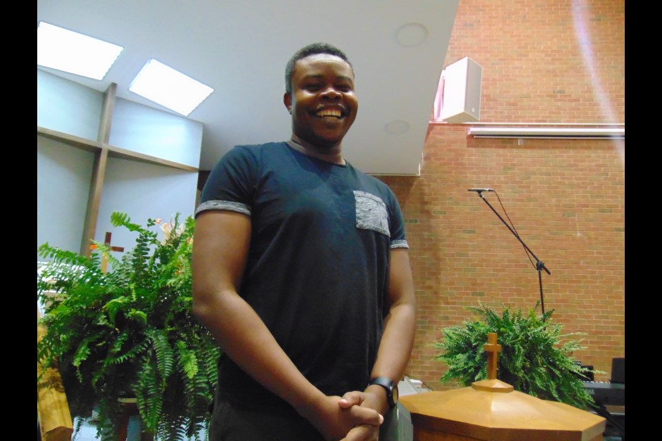 Rev. Whitton Daley at Cedar Hill United Church, in Cambridge.                               