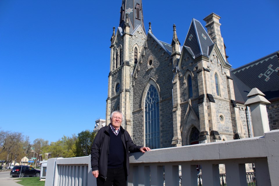 Horst Wohlgemut is a member of the church and can often be found giving tours highlighting its history.