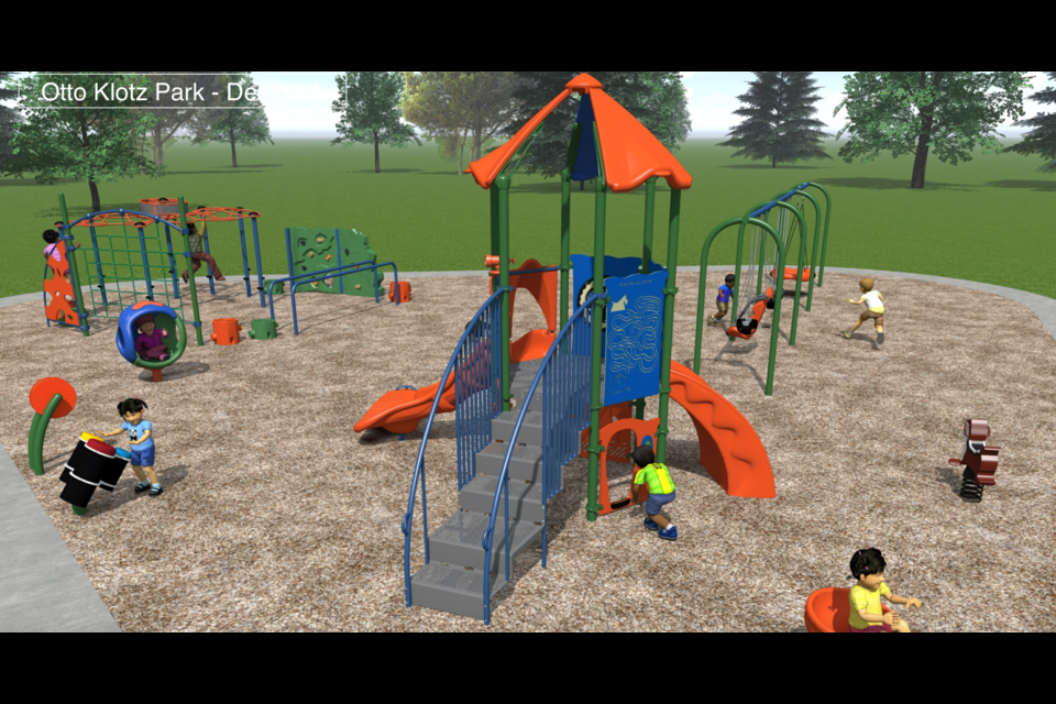 Design A for Otto Klotz Park equipment.