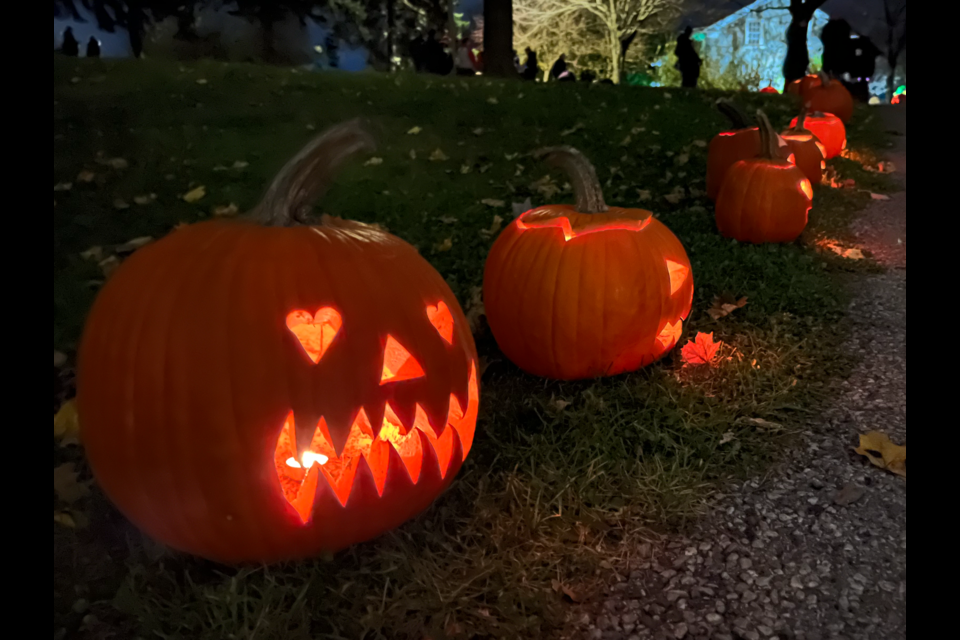 Pumpkin walks took place across the city on Friday night.