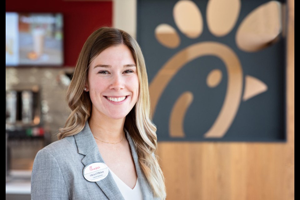 Olivia O'Brien is the owner and operator of the new Chick-fil-A location in Cambridge.