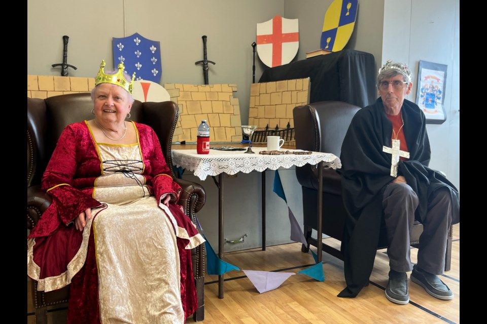 The king and queen took centre stage at the Medieval event hosted by the city Wednesday at the Allan Reuter Centre.