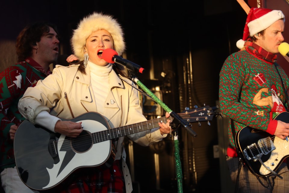 KT Tunstall and the American Authors rock out of the CPKC Holiday Train.