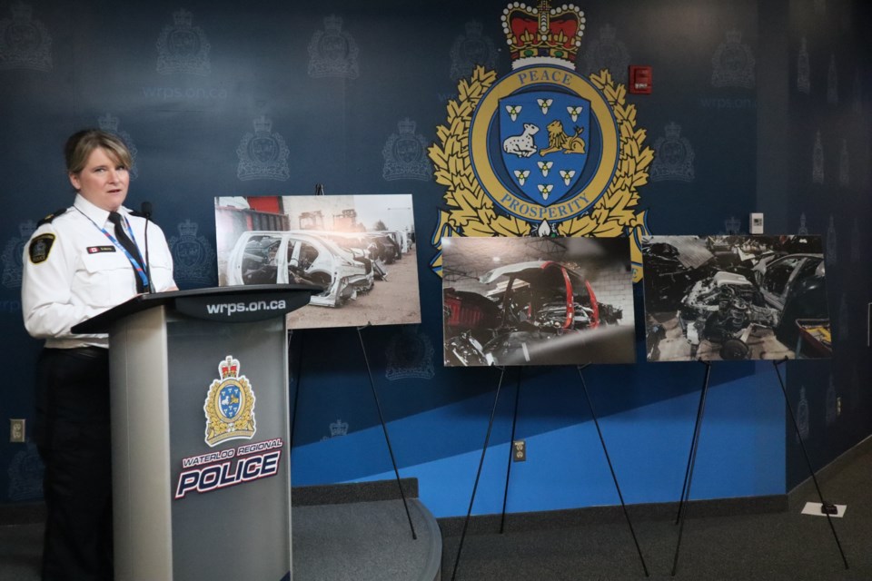 WRPS superintendent Shaena Morris provides an update on a chop shop investigation.