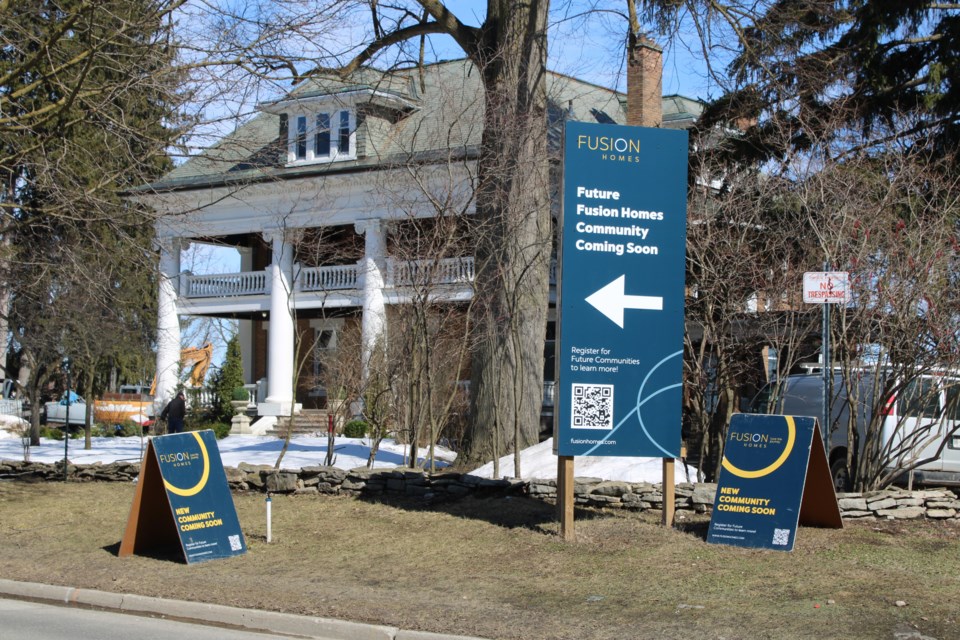 Work by the private owner is underway at the historic home at 171 Guelph Ave. in Hespeler.