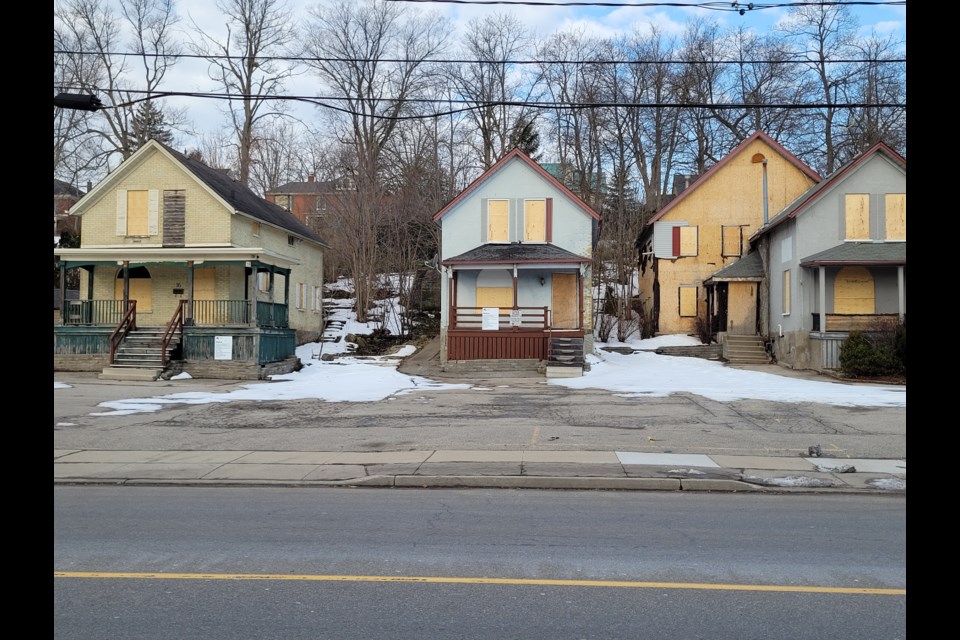 The homes at 16-22 George St. will be demolished to make room for a five-storey condo development that has been in the works for three years.