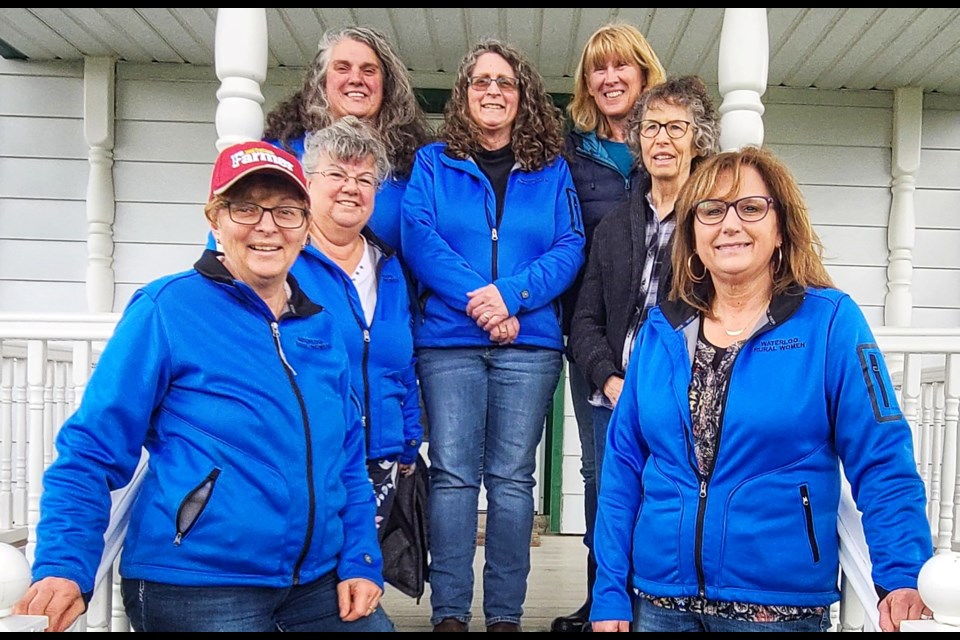 Waterloo Rural Women Farm Safety Day committee members 
 Sharon Grose (left), Donne Rogers, Sandi Roth, Susan Martin, Jean Healey-Martin, Helen Martin (host farmer) and Doreen Shantz