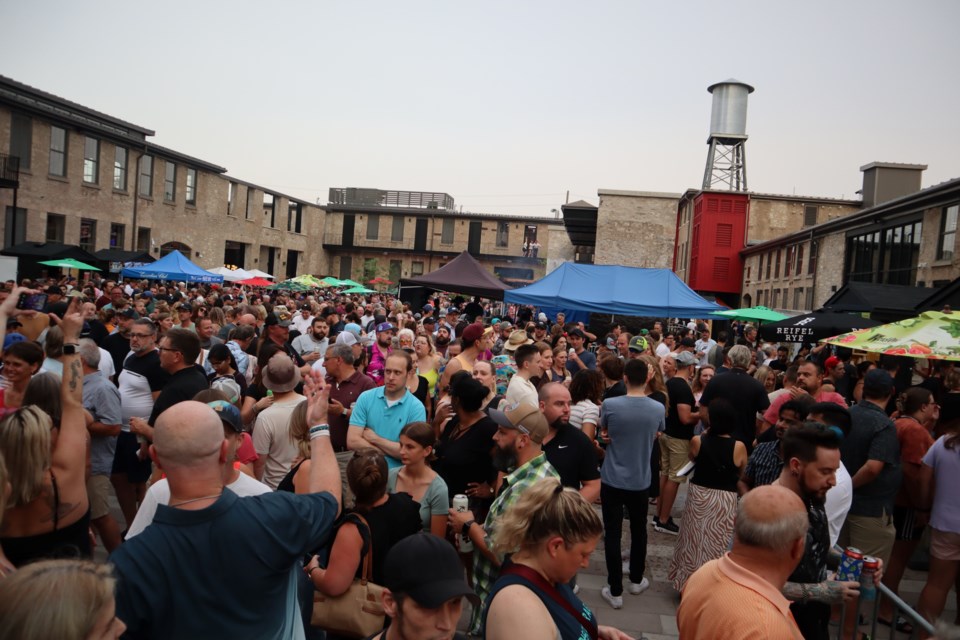 Sweltering heat had the crowds at Gaslight lined up for Foundry Beer and cans of mixed cocktails.