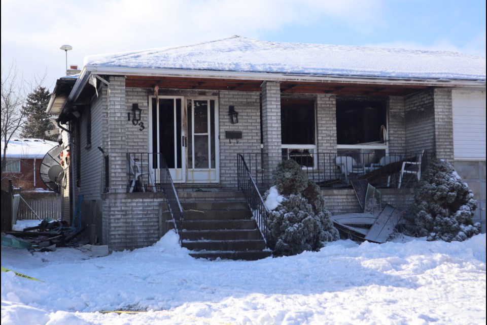 Fire gutted the home at 103 Esther Avenue on Jan. 24.