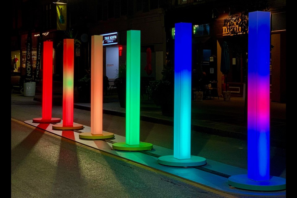 Integrative design team BOKO has created FUSE, an interactive public art project, for each of the city BIAs  in Waterloo region. The Cambridge installation will be activated on Main Street on Friday.