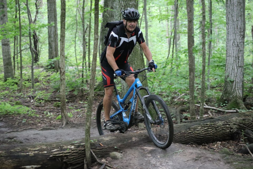 The Puslinch Tract's massive trail system is popular with local mountain bikers, some of whom prefer it over the more popular Hydro Cut trails in Wilmot Township.