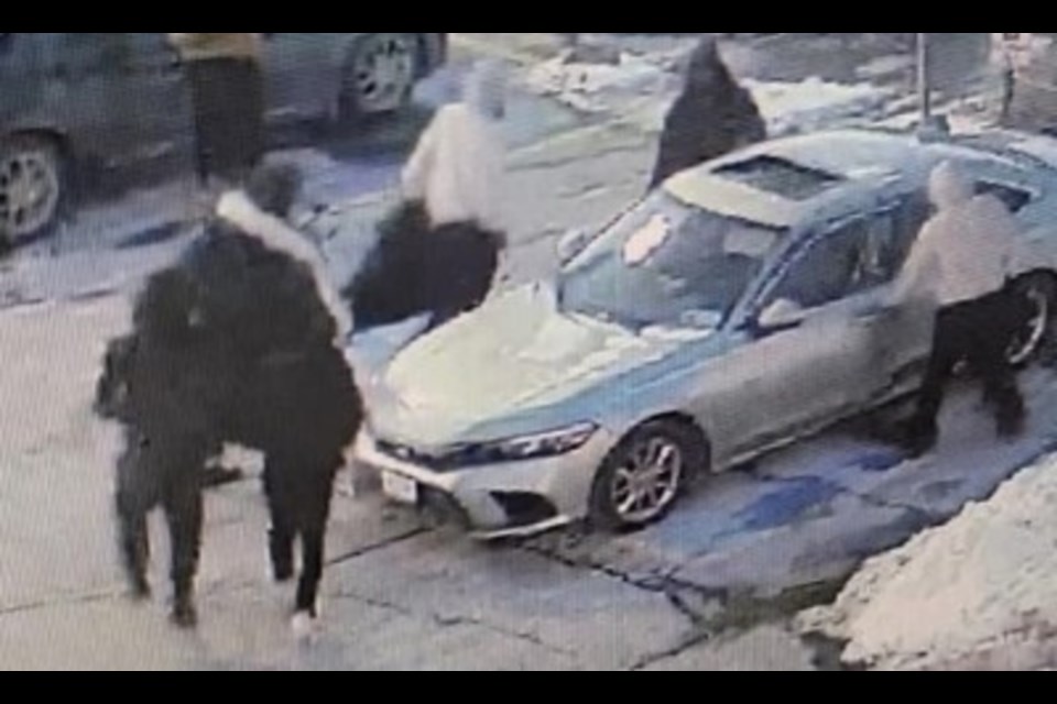 The Honda Civic reportedly stolen in Toronto.