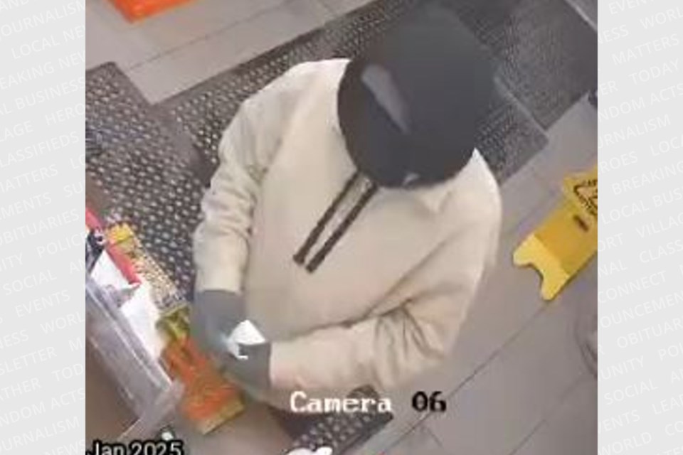 Police are looking to identify and speak with this person in connection with a gas station robbery in Cambridge.