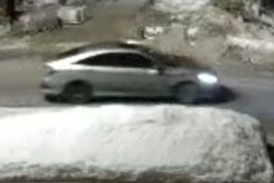 Police are looking for this car in connection with an overnight shooting.