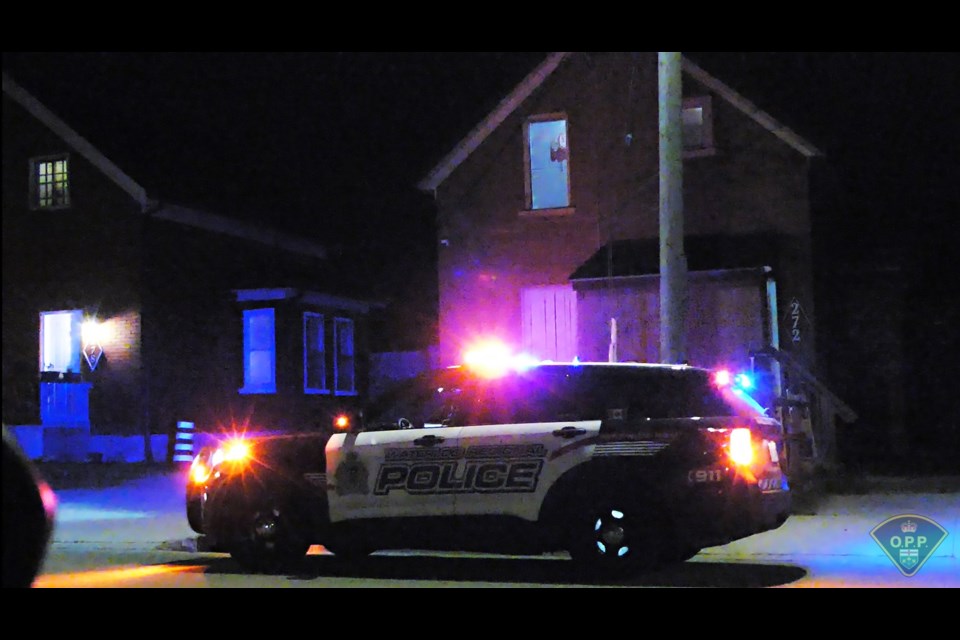 Police executed a search warrant at the Hell's Angels clubhouse on Weber Street West in Kitchener last month.