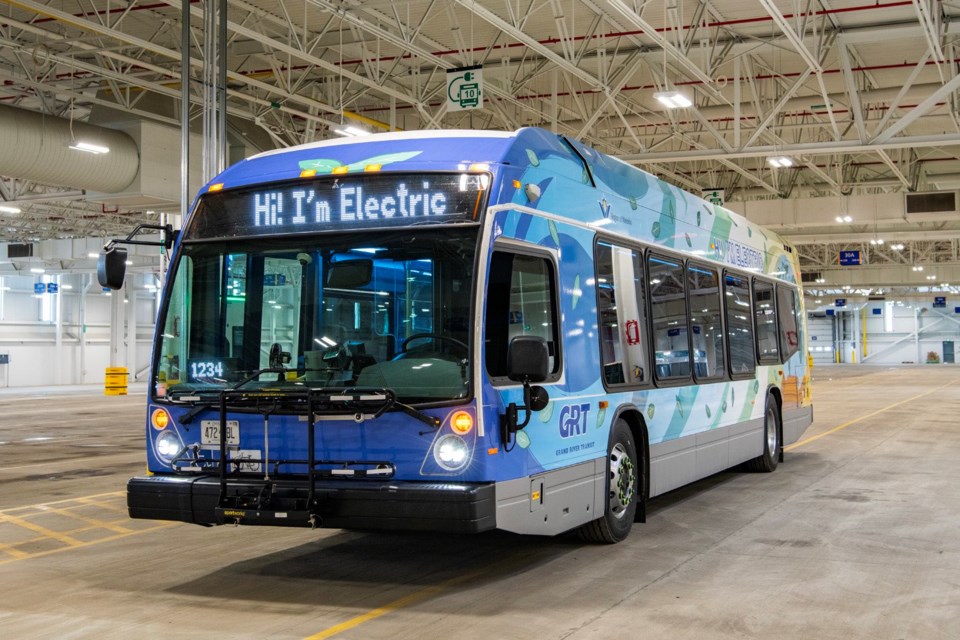 Grand River Transit's First Fully Electric Bus Has Arrived ...