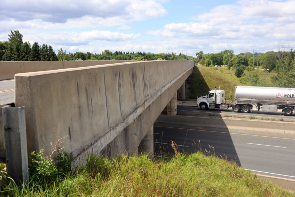 The Roseville Road overpass of Highway 401 will be demolished and replaced over the next year by the Ministry of Transportation.