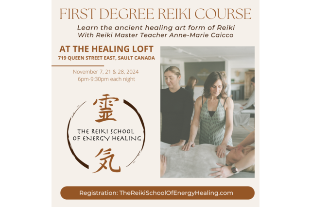 First Degree Reiki course - In Person - Nov 2024