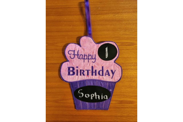 Happy Birthday Door Hanger Front