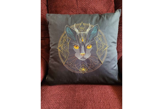 Feline Zodiac Taurus Pillow  Apr 20 - May 20