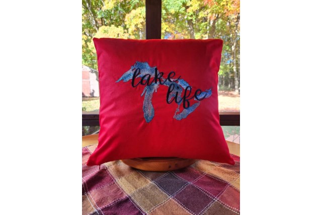 Great Lakes - Lake Life Pillow