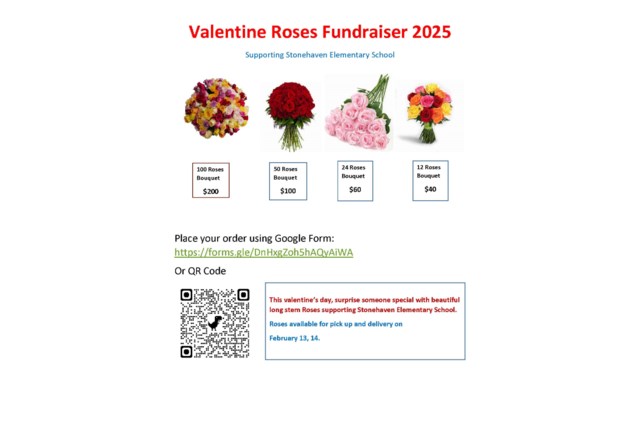 Valentines Roses Fundraiser