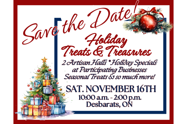 Holiday Treats & Treasures SAVE THE DATE 1