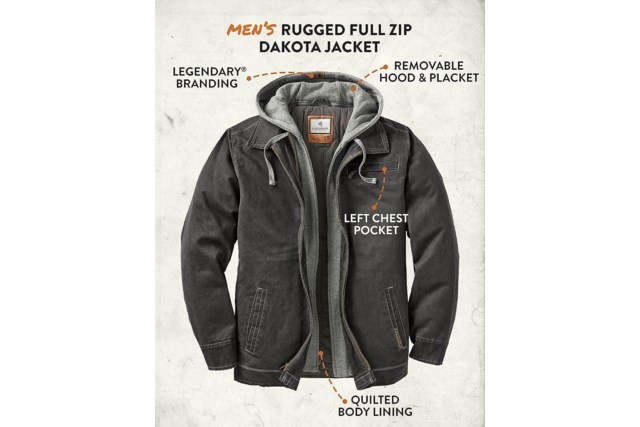 Men's rugged full zip clearance dakota jacket