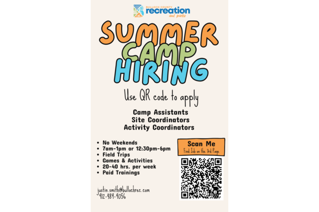 Summer Camp Hiring 